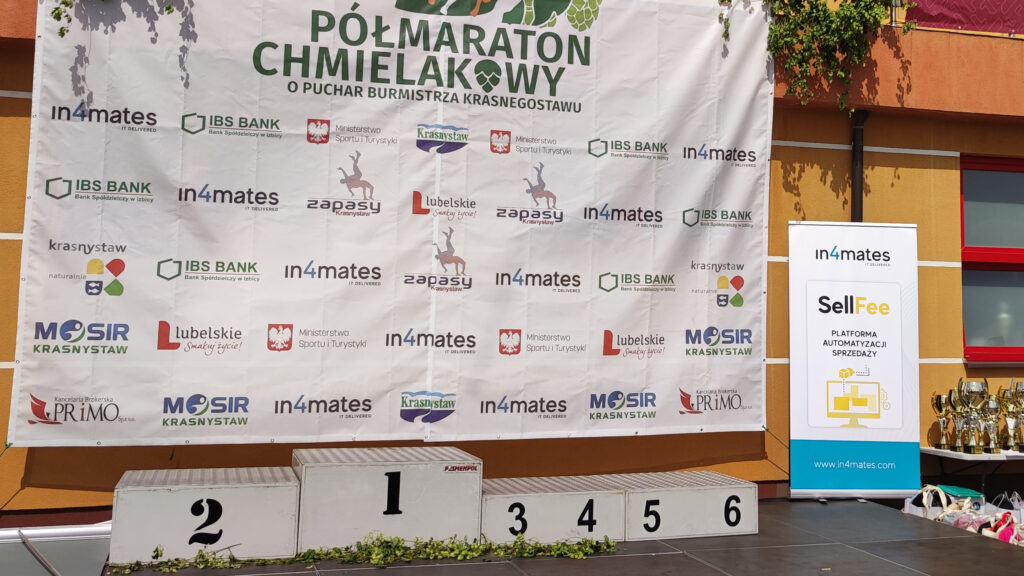 in4mates jako sponsor na Półmaratonie Chmielakowym
