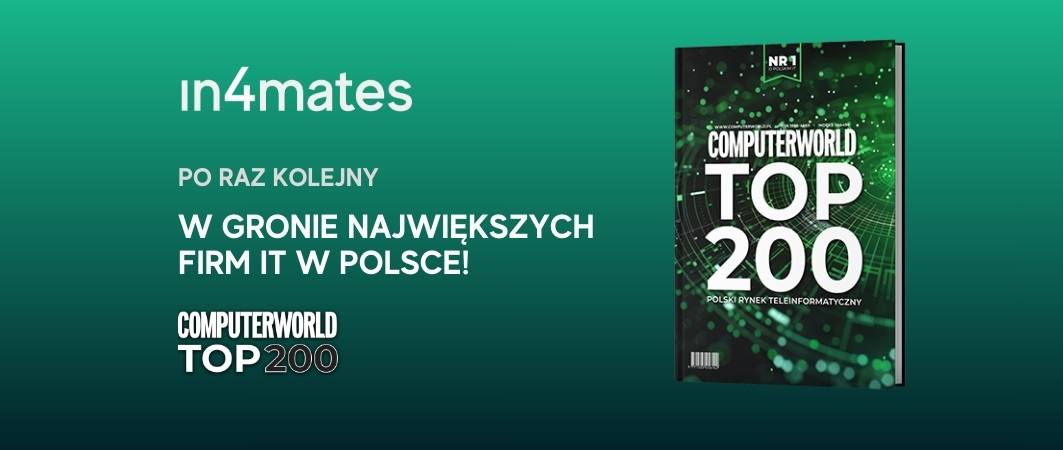 In4mates wśród największych firm IT wg Computerworld TOP200